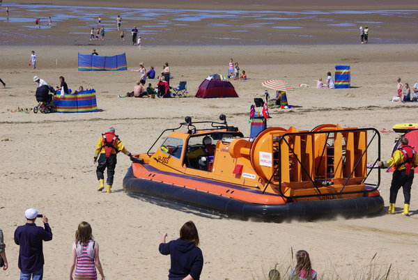RNLI Hunstanton going out to a rescue