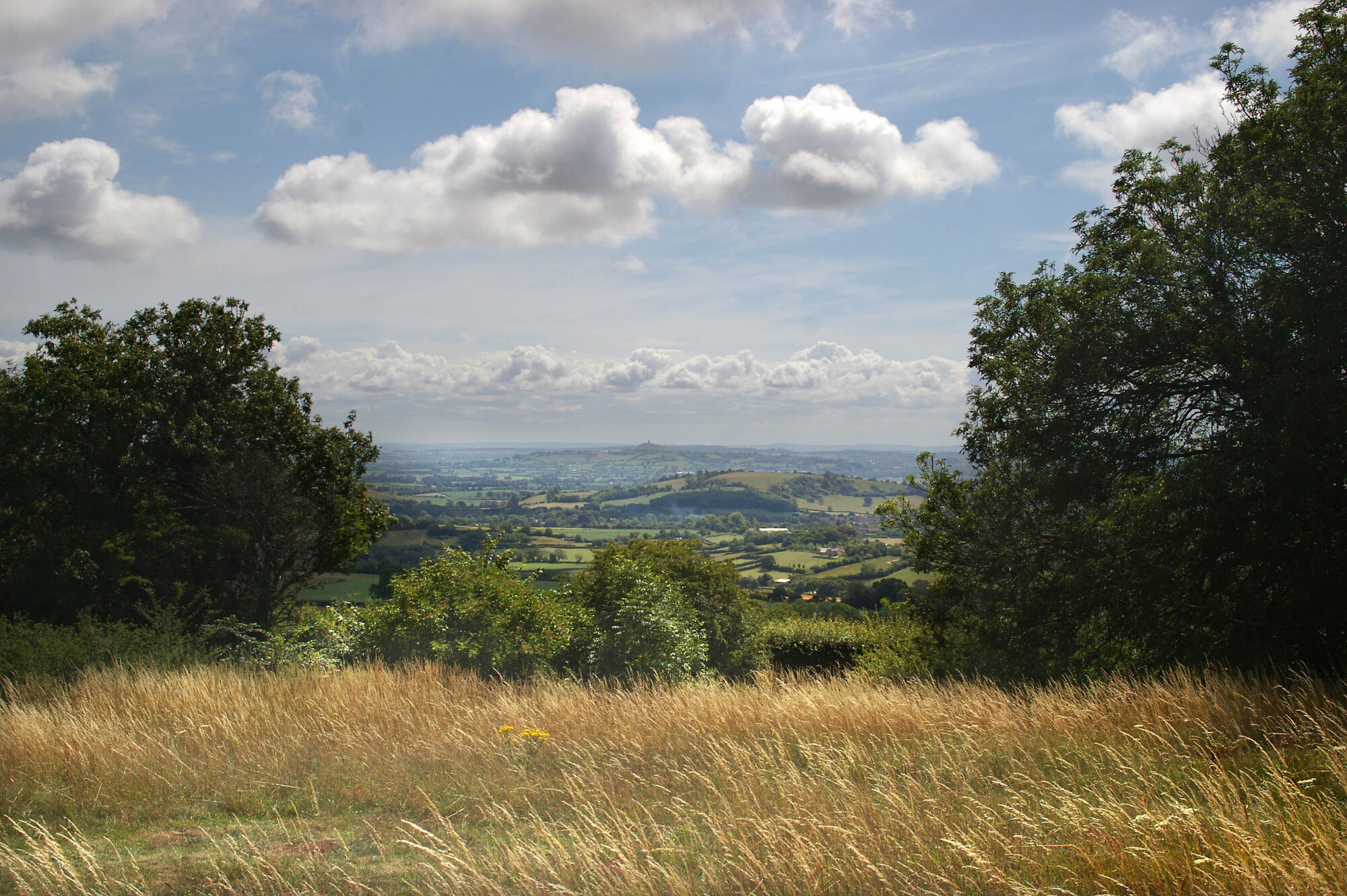 Glastonbury Tor from the Mendip Hills