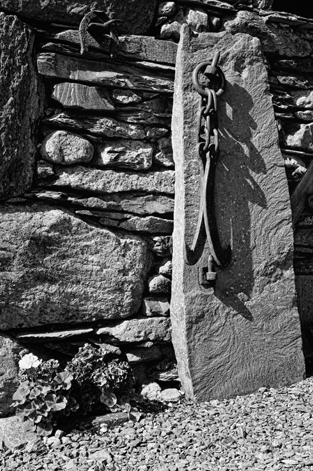 Gatepost, Hooks and Geraniums