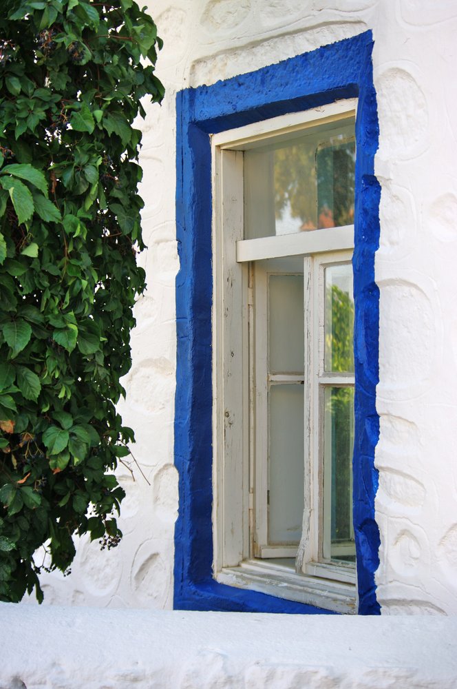 Blue Framed Window