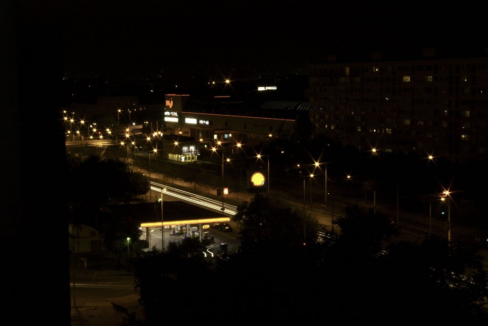 night lights in Budapest