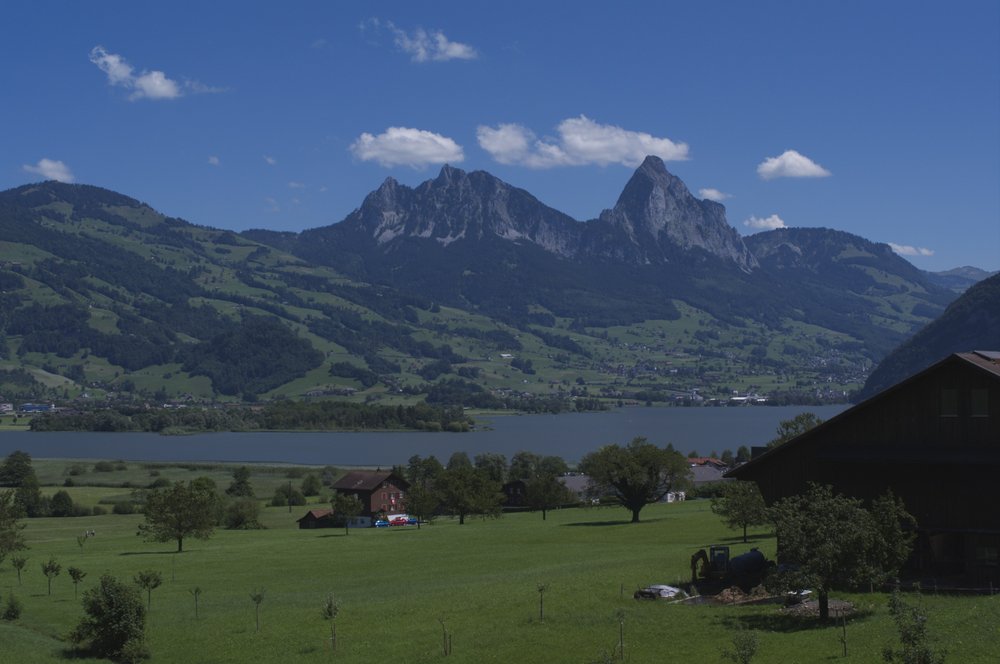 View towards Schwyz from Lauerz