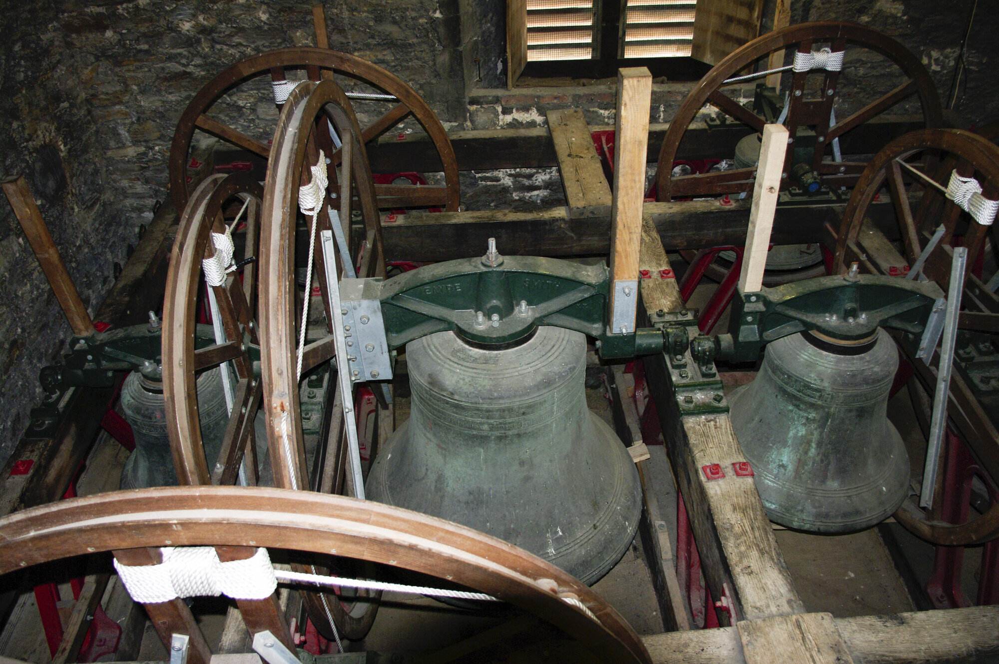 Bell in Church tower at Rye, Sussex
