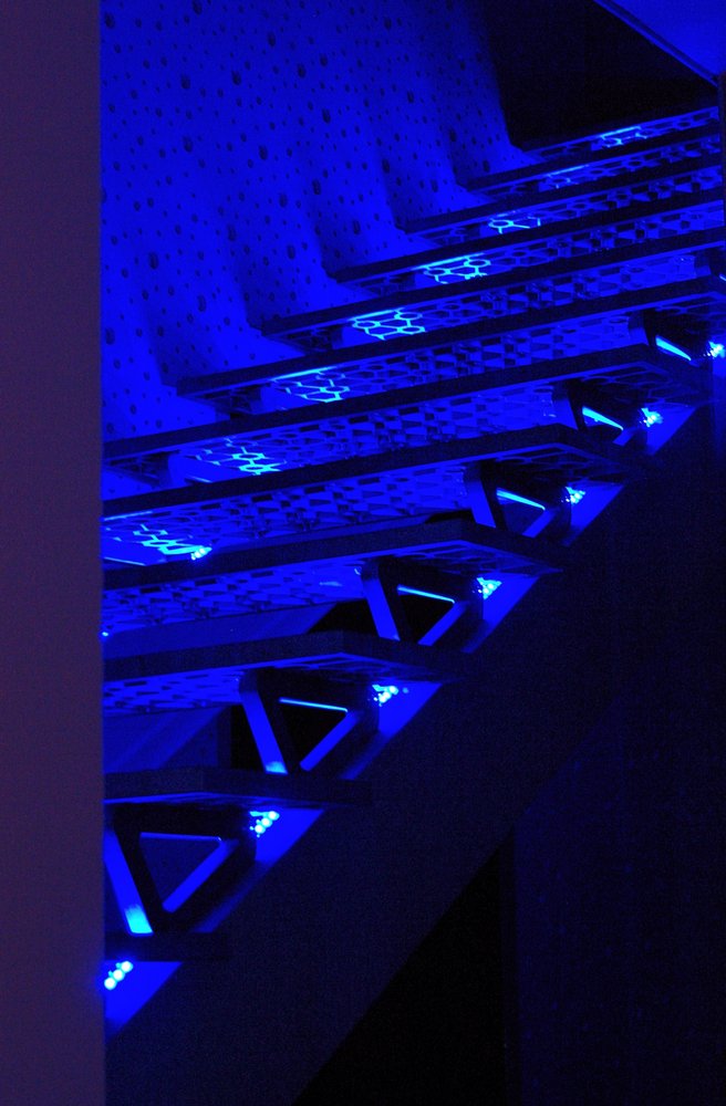 Lit Staircase