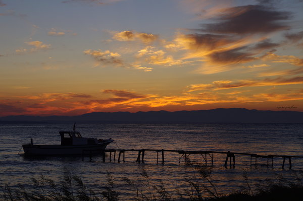 AfterSunset (clouds and boat)