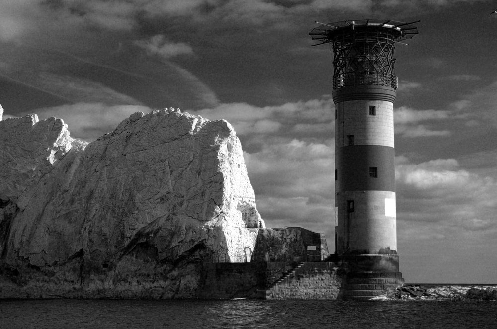 The Needles lighthouse infra red effect