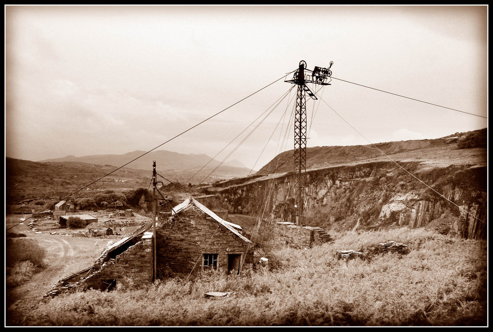 Overhead Cable Nantlle Quarry