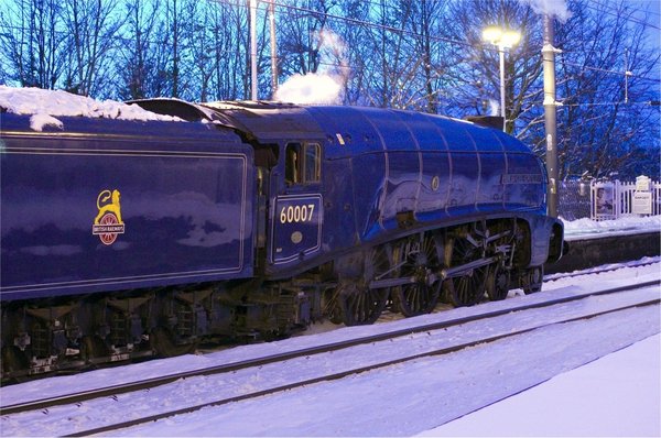 Steam in the snow