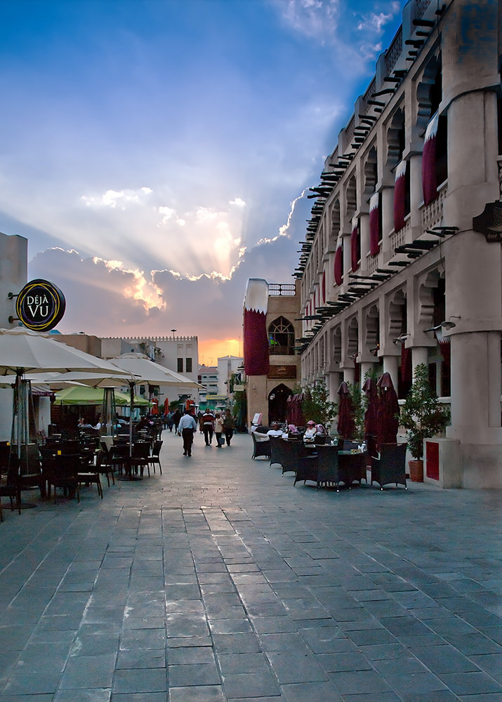 Sunset in Souq Waqif