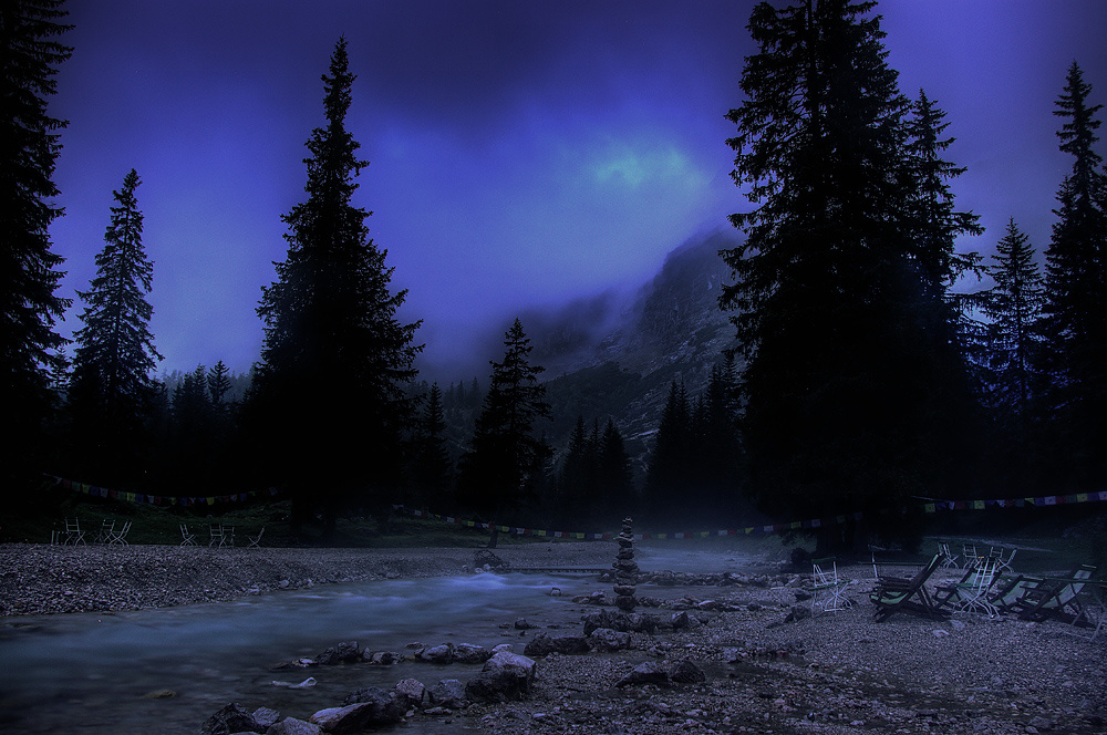 Night in the Alps