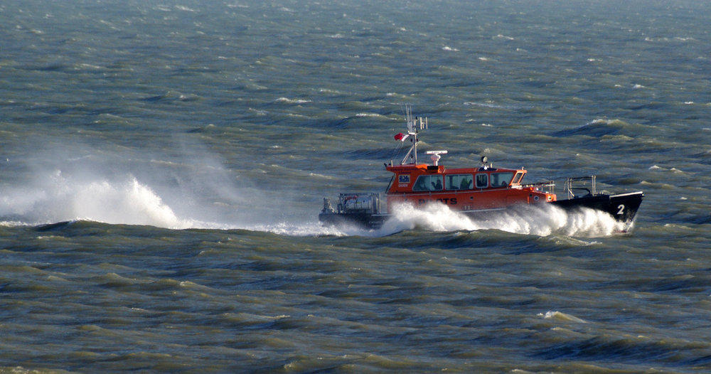 Pilots Boat at Sea