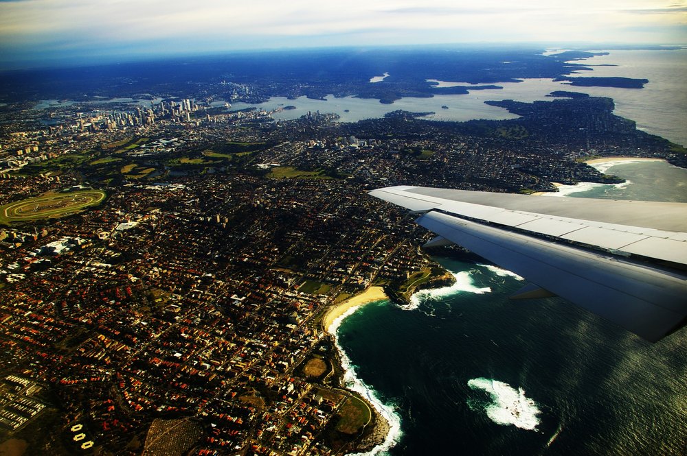Sydney -a view from a 737