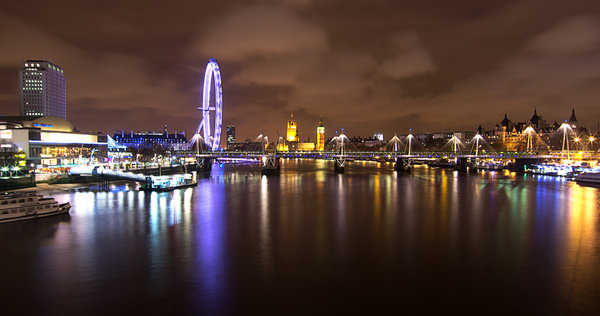 London at night