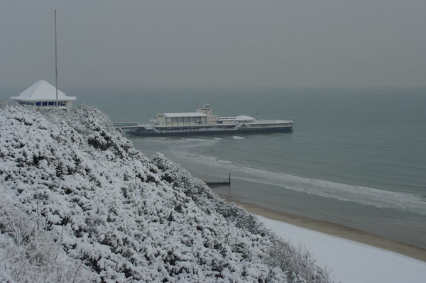 snowy beach