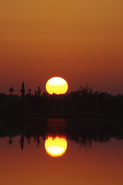 Sunset Hala Sultan Tekke