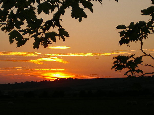 Sunset over Romney Marsh by magoo