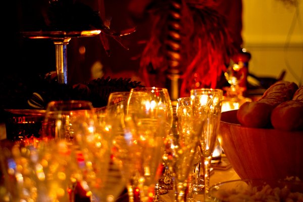 Candle Lights and Glasses