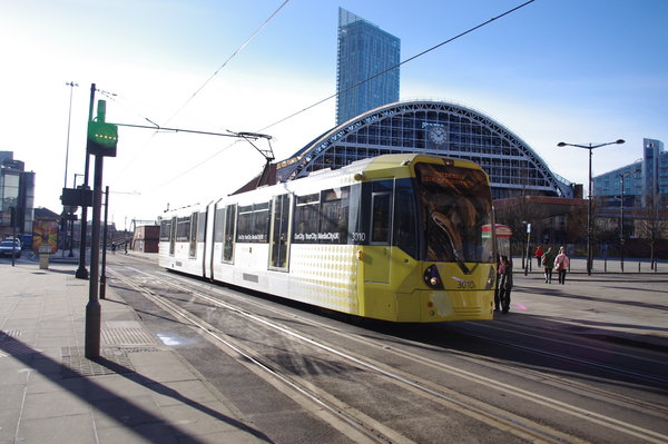 Tram at Manchester Central