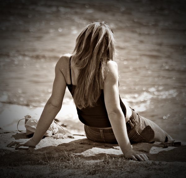 Sitting in the sun