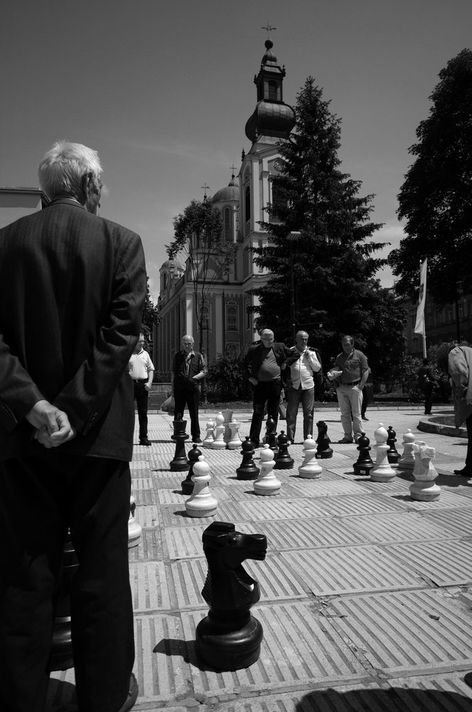 Chess in downtown Sarajevo