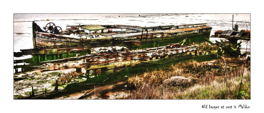 Old barges at rest