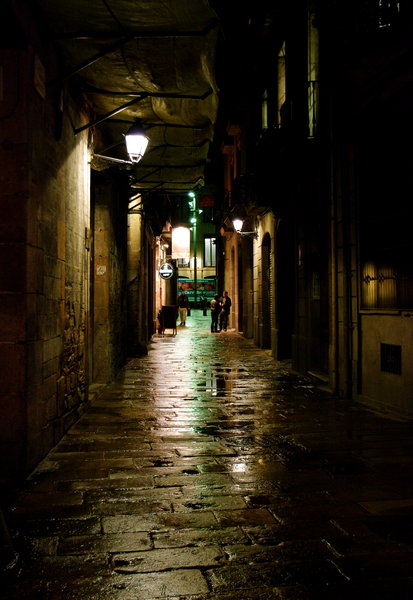 Narrow Street at Night