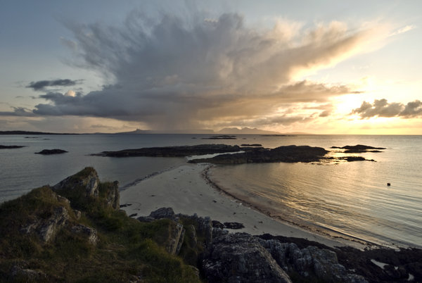 Rain Storm over Eigg