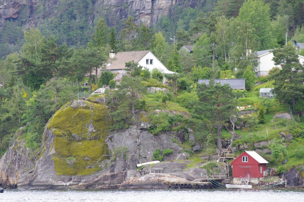 Jondal Fjord Shoreline, Norway