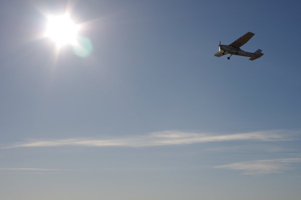 Only in flying planes are living