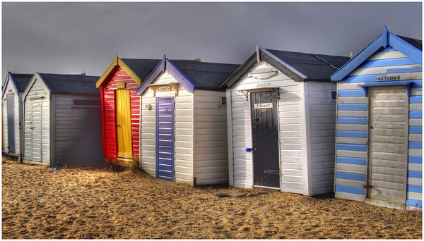 Beach huts