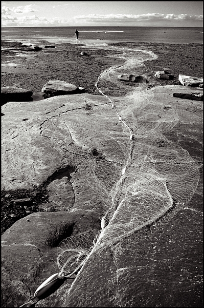 Fisherman & Net - Saltwick Bay, Yorkshire '11