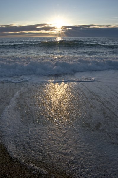 Late evening Sunset in France