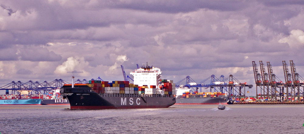 MSV Lorena Leaving Felixstowe