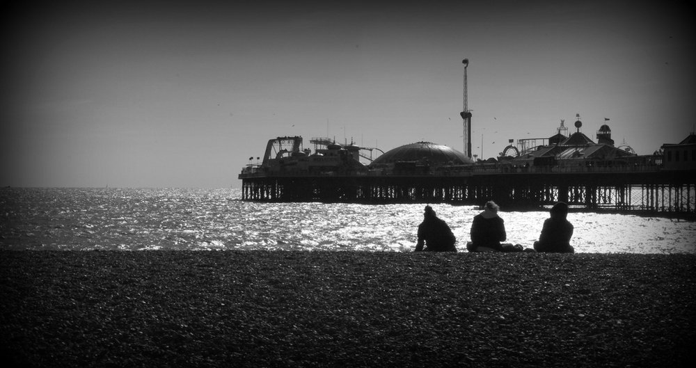 Brighton Pier, Black and White.