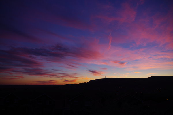 Sunset over Ramsbottom