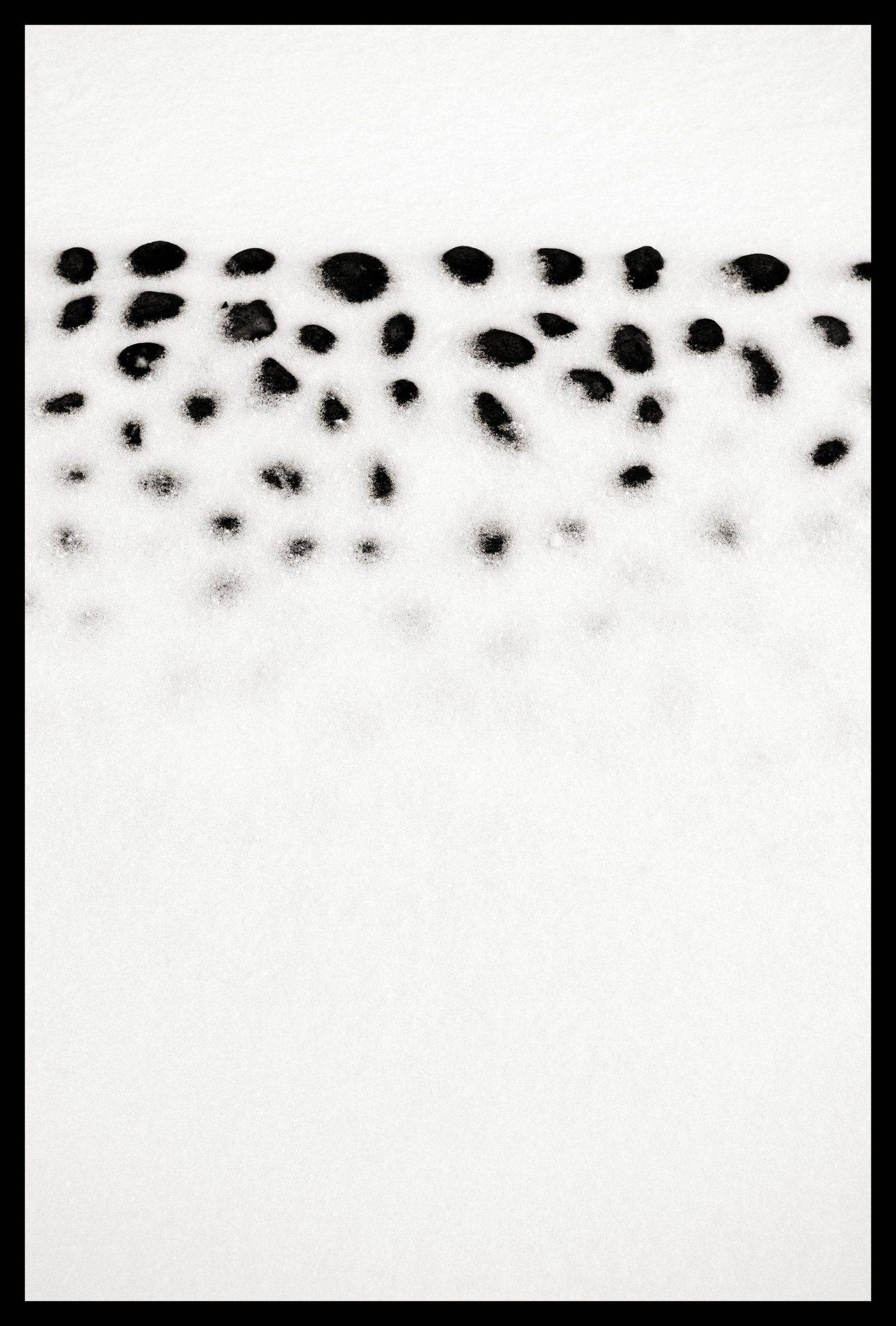 Abstract - snow & Pebbles