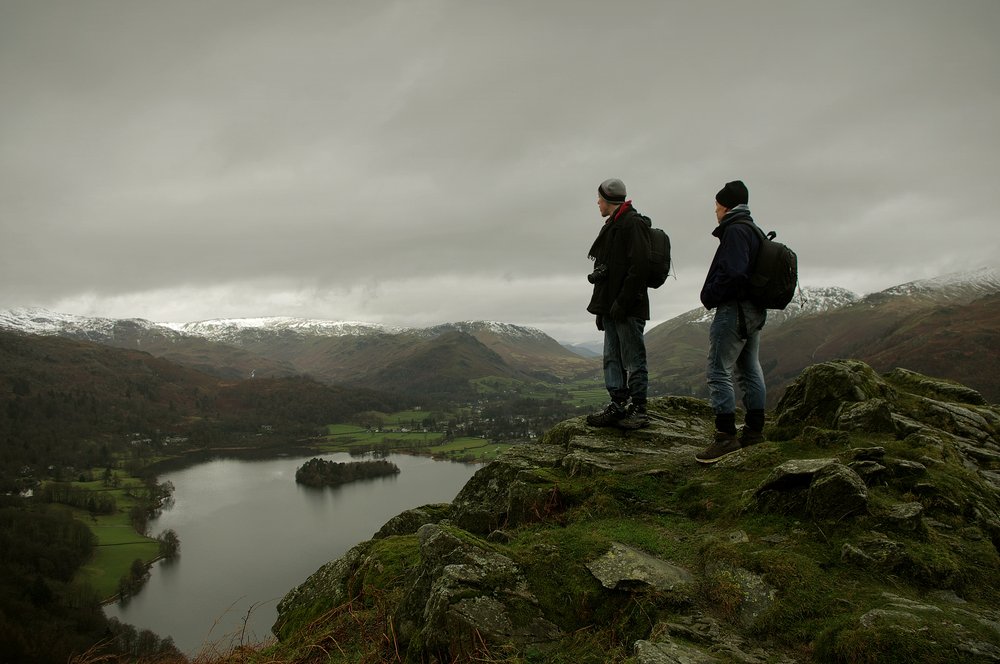 Father & Son on Top of The World