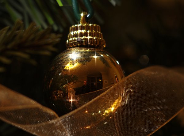 Self Portrait in Christmas Bauble
