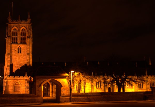 St Chads Church at Night