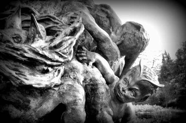 Detail from Pans statue # 2