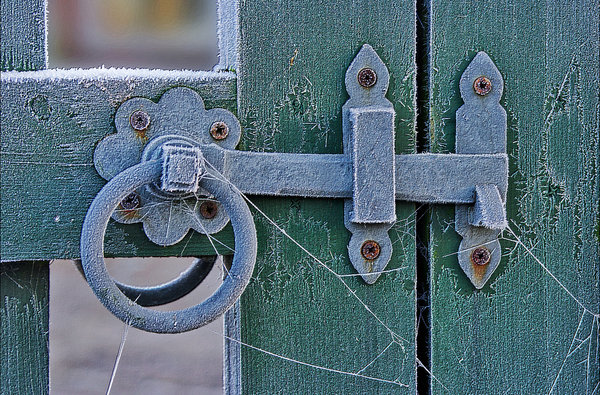 FROSTED GATE AND LATCH