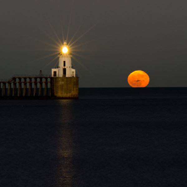 Moon rising