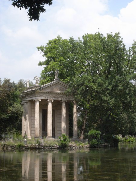 Temple in Villa Borghese Gardens