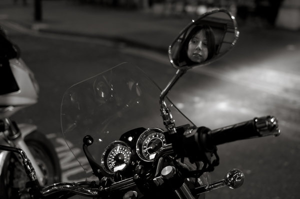 Claire And Her New Guzzi