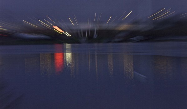 The mothership crash landing on the other side of Sale Water Park!