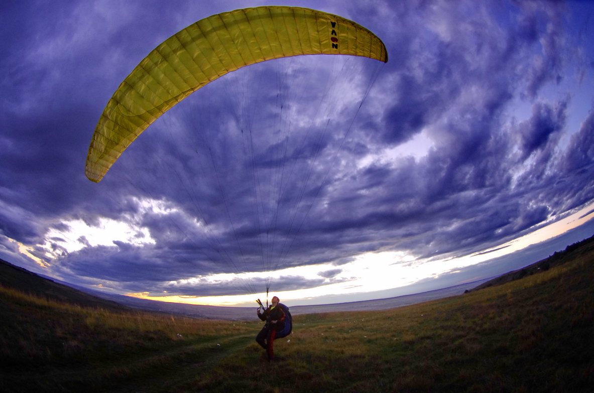 glider and fisheye