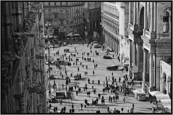 Part of Plaza del Duomo from the Roof of the Cathedral