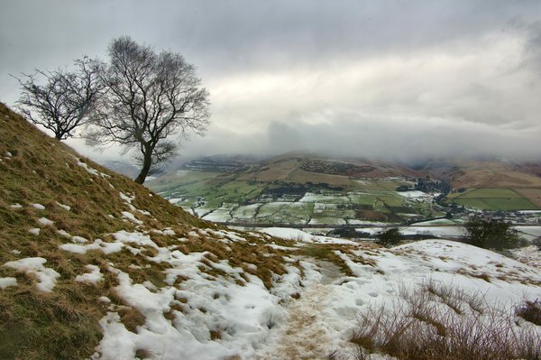 Valley, Clouds & Trees