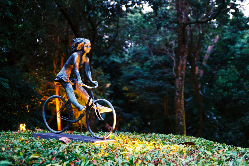 Girl on a bike, Singapore Botanical Gardens