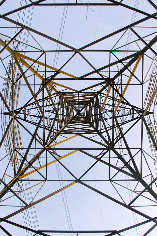 Looking up a pylon
